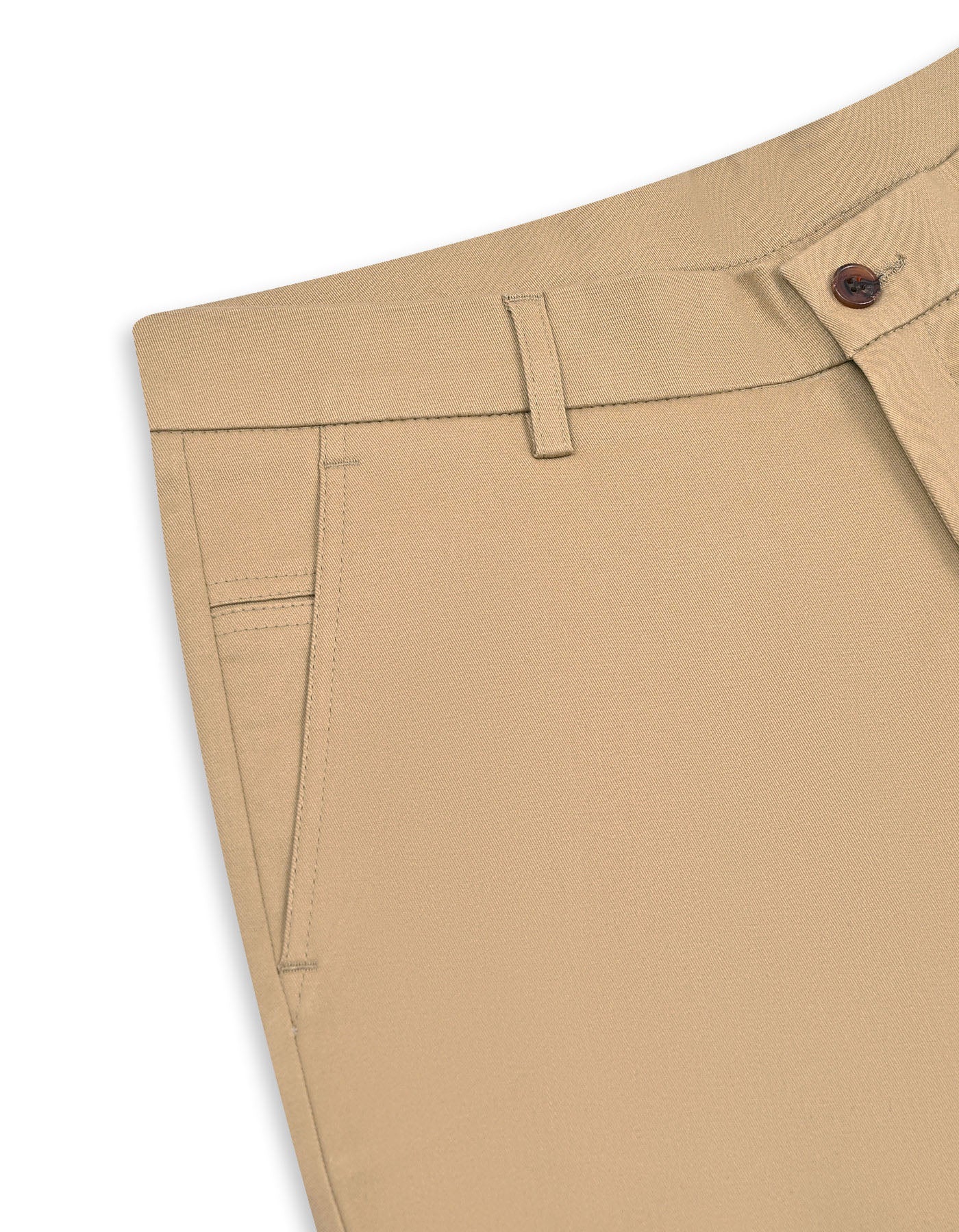 Khaki Classic Fit Cotton Trouser FTC2605C-34