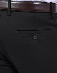 Black Smart Fit Cotton Trouser FTC2617S-38