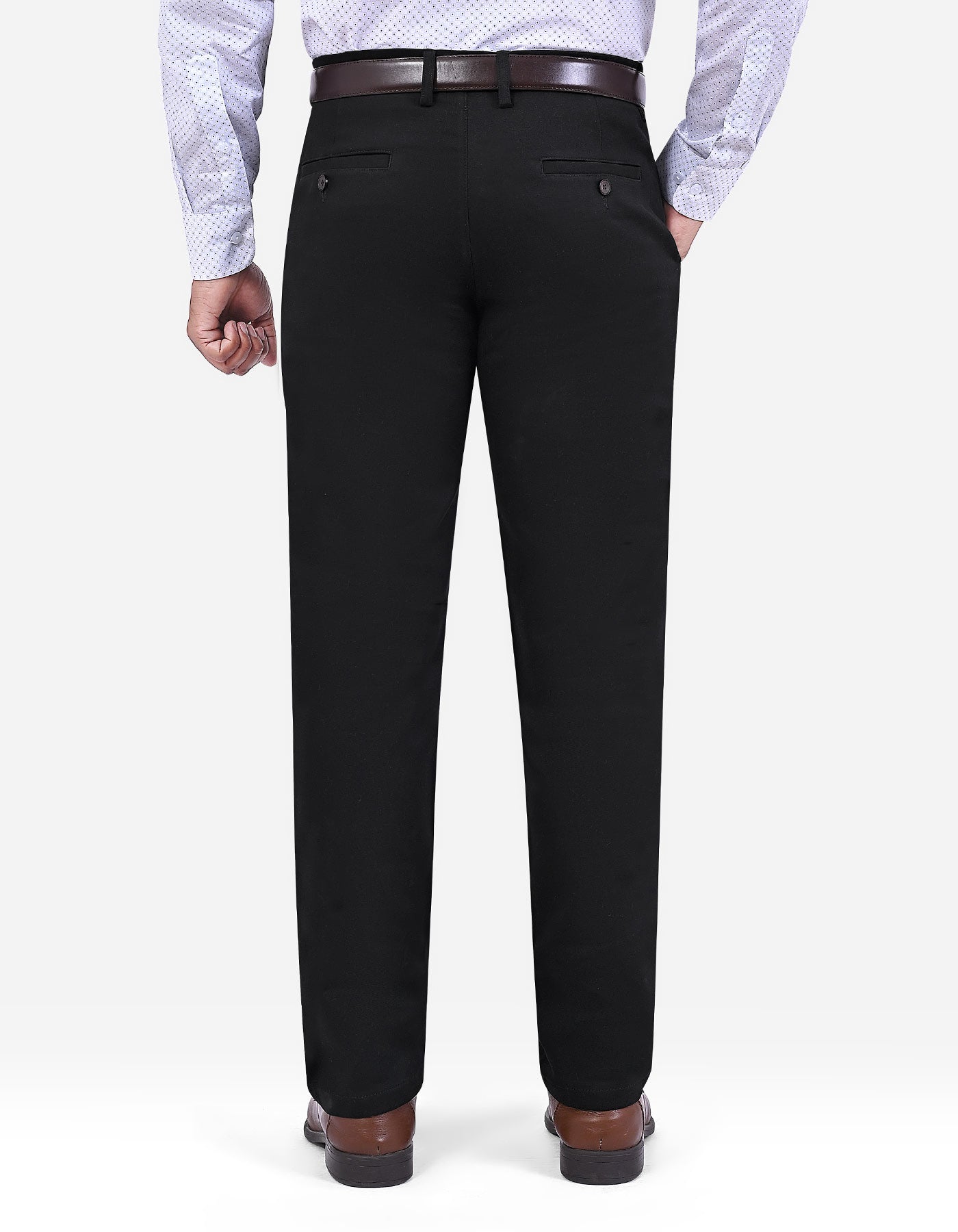Black Smart Fit Cotton Trouser FTC2617S-40