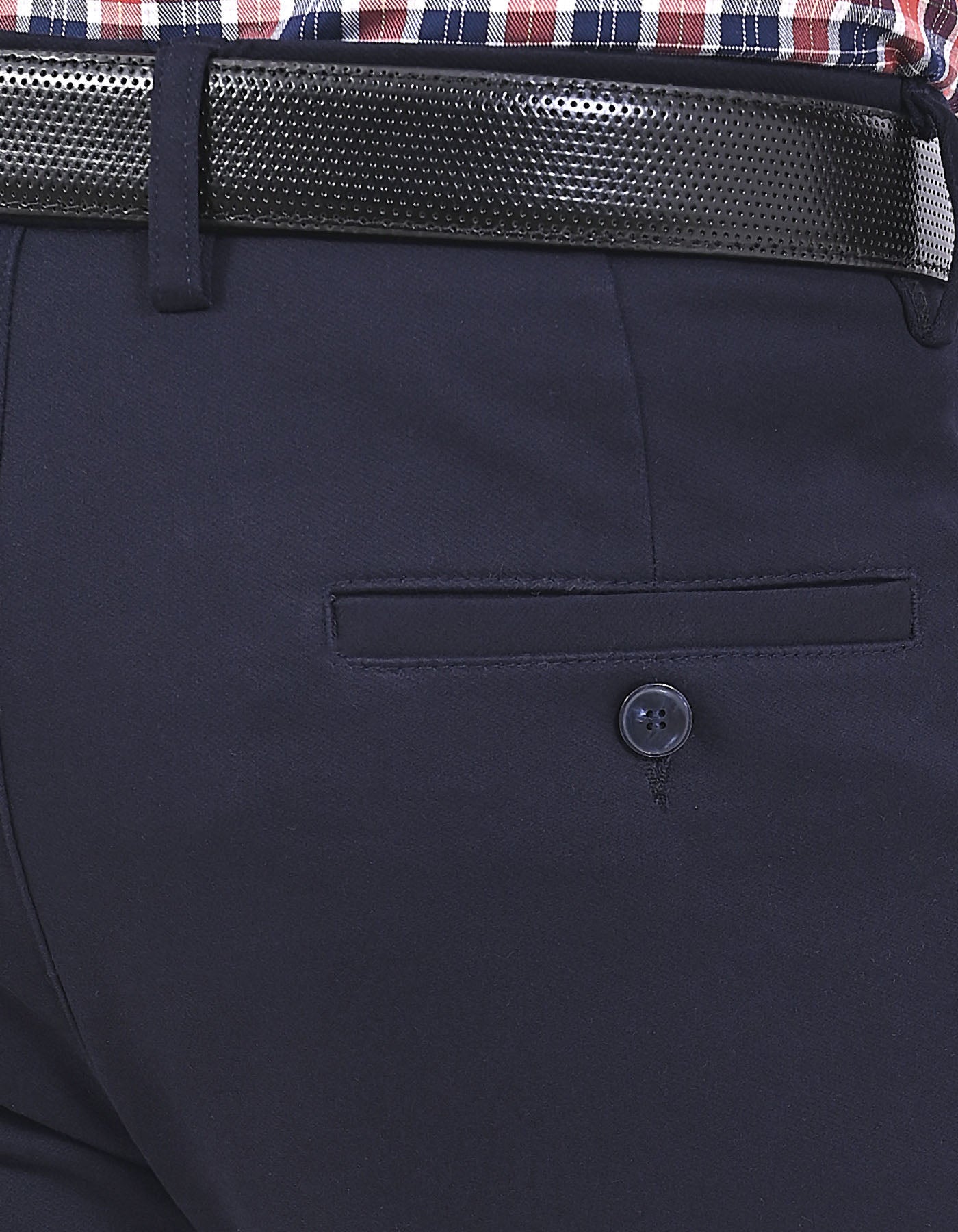 Navy Classic Fit Cotton Trouser FTC2618C-38