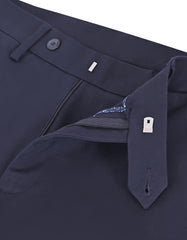 Navy Smart Fit Cotton Trouser FTC2618S-34
