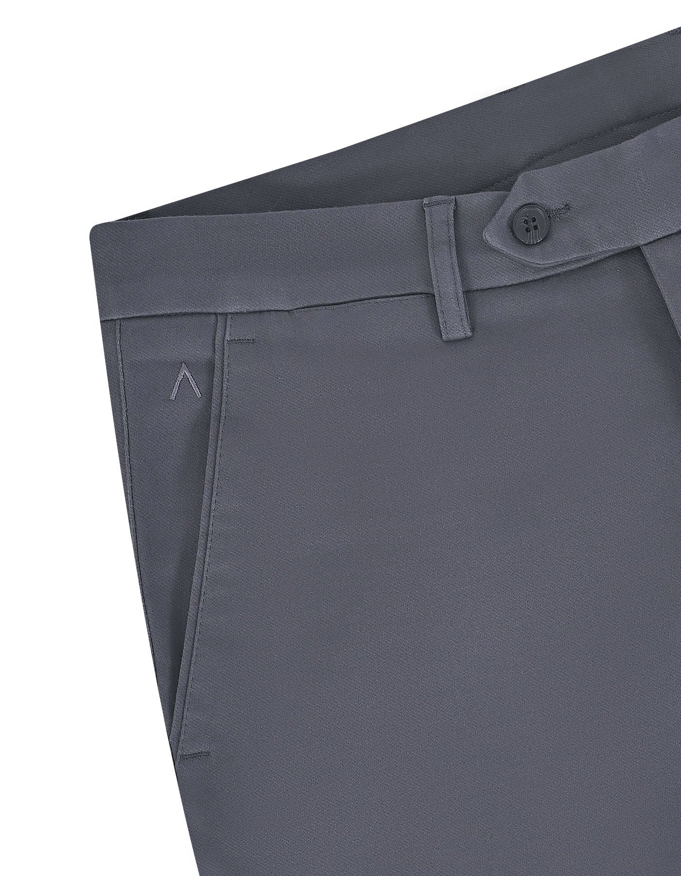 D Grey Classic Fit Cotton Trouser FTC2619C-36