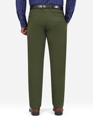 Olive Classic Fit Cotton Trouser FTC2621C-40