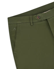 Olive Classic Fit Cotton Trouser FTC2621C-36
