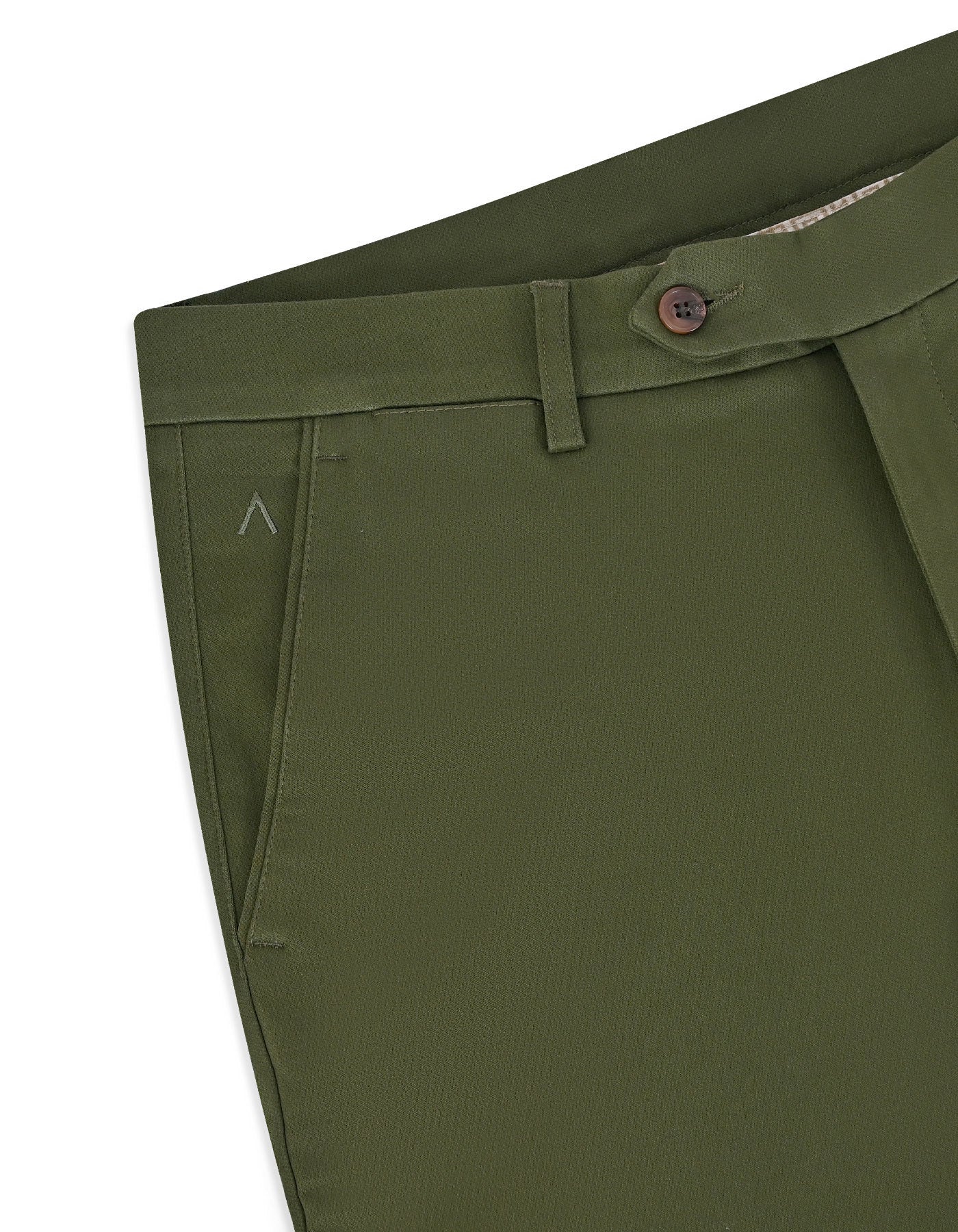 Olive Smart Fit Cotton Trouser FTC2621S-36