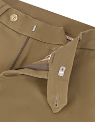 L Khaki Classic Fit Cotton Trouser FTC2622C-34