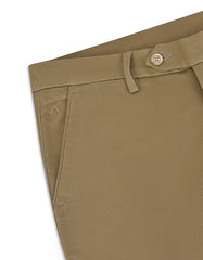 L Khaki Smart Fit Cotton Trouser FTC2622S-36