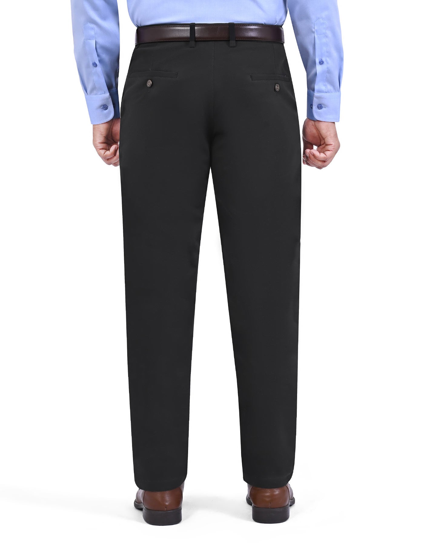 Black Classic Fit Cotton Trouser FTC2623C-40