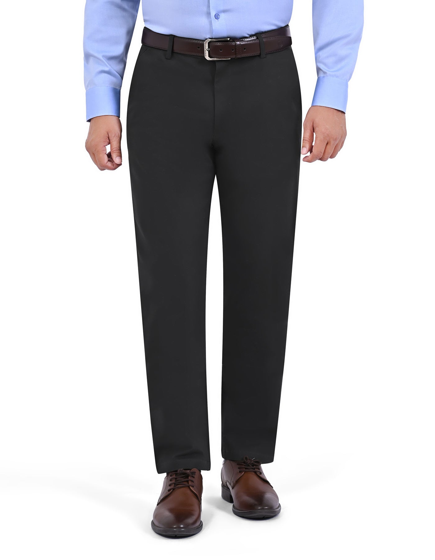 Black Classic Fit Cotton Trouser FTC2623C-32