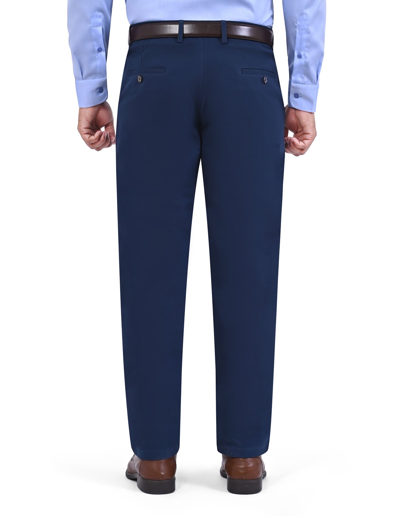 Navy Smart Fit Cotton Trouser FTC2624S-38