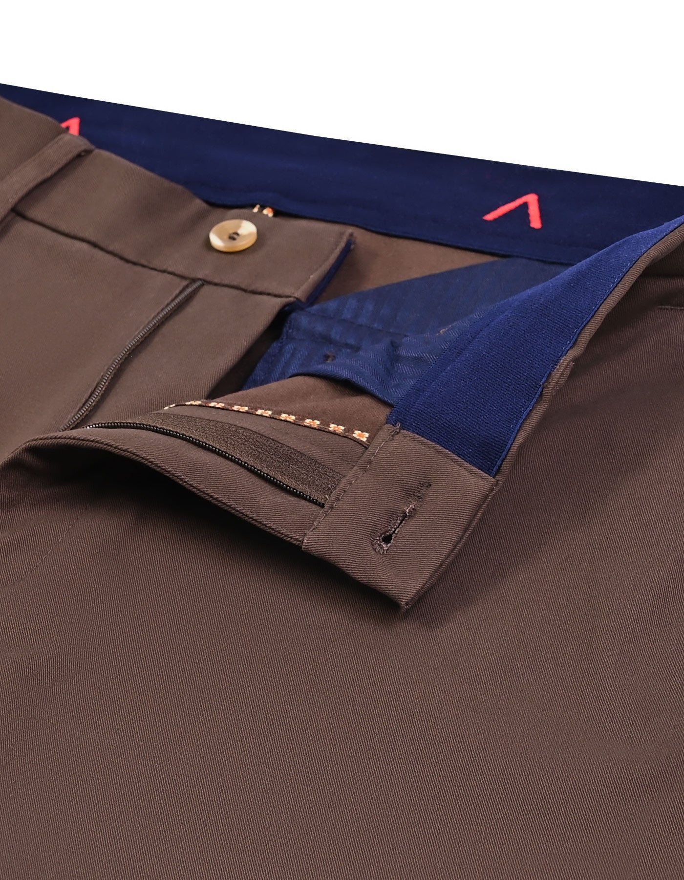 Chocolate Classic Fit Cotton Trouser FTC2625C-32