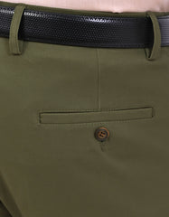 Olive Classic Fit Cotton Trouser FTC2628C-36