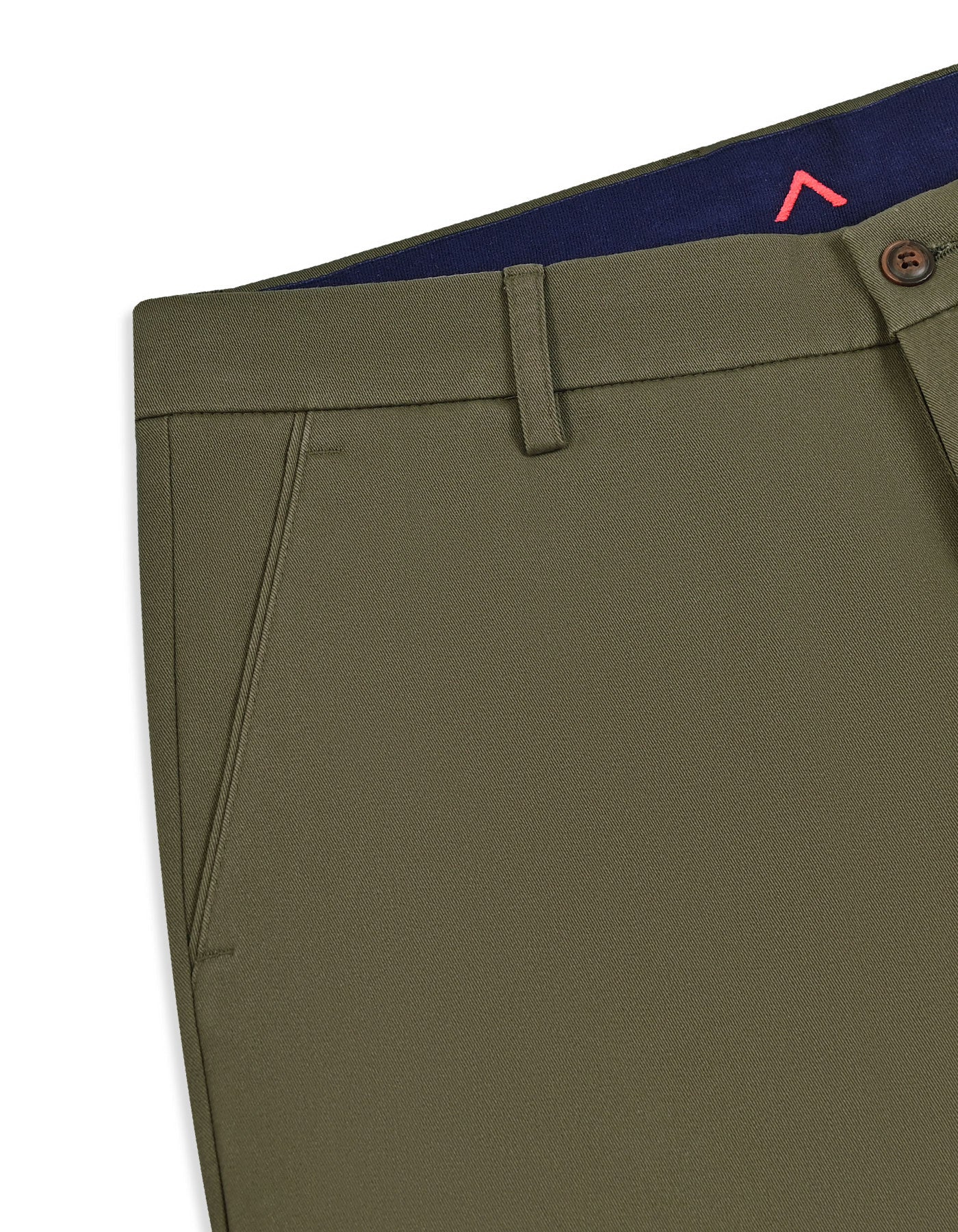 Olive Classic Fit Cotton Trouser FTC2628C-34