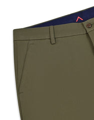 Olive Classic Fit Cotton Trouser FTC2628C-34