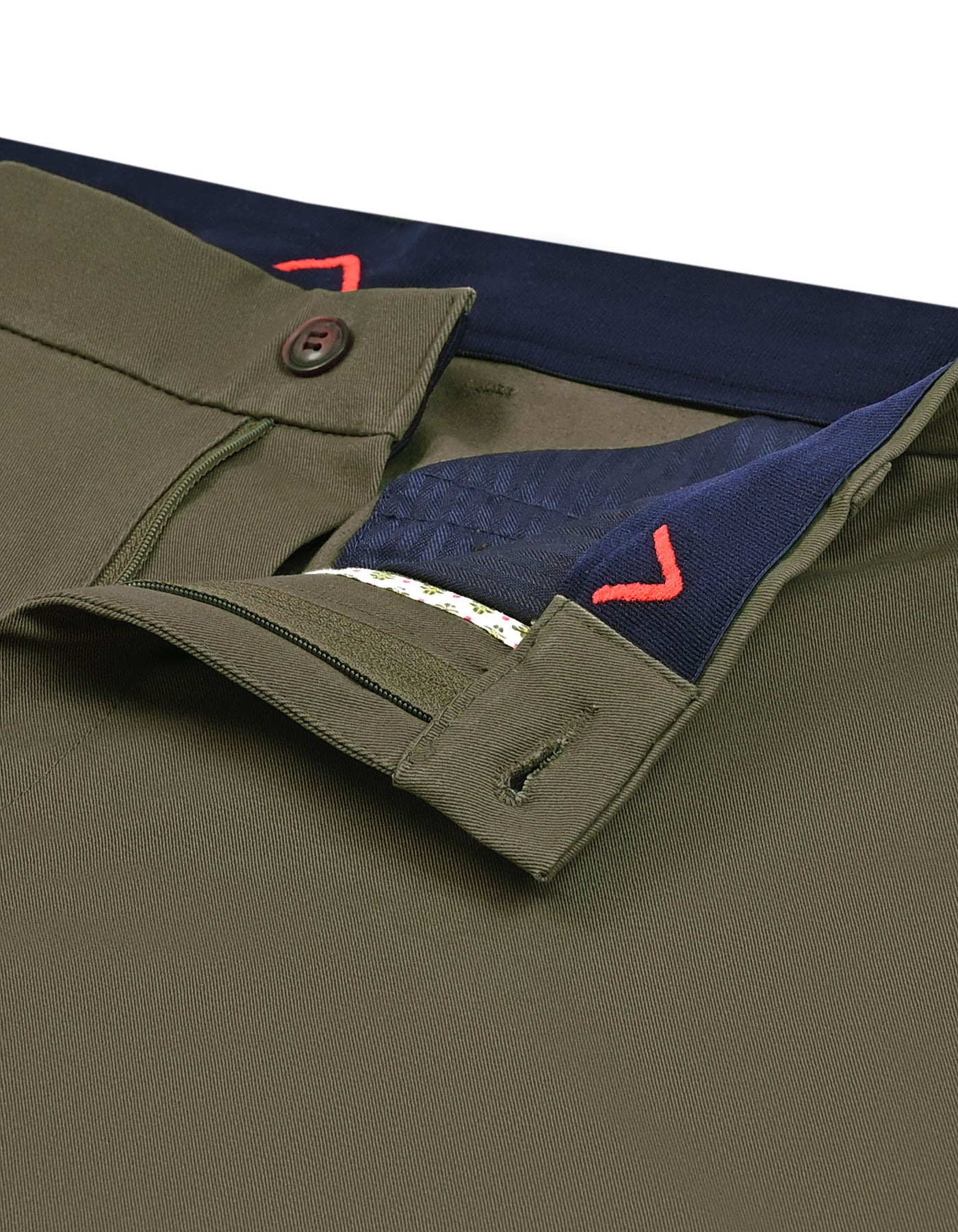 Olive Classic Fit Cotton Trouser FTC2628C-32
