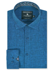 Plain Blue Classic Fit Shirt FS2424-1RF-14.5