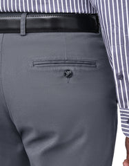 Grey Classic Fit Cotton Trouser FTC2531C-38