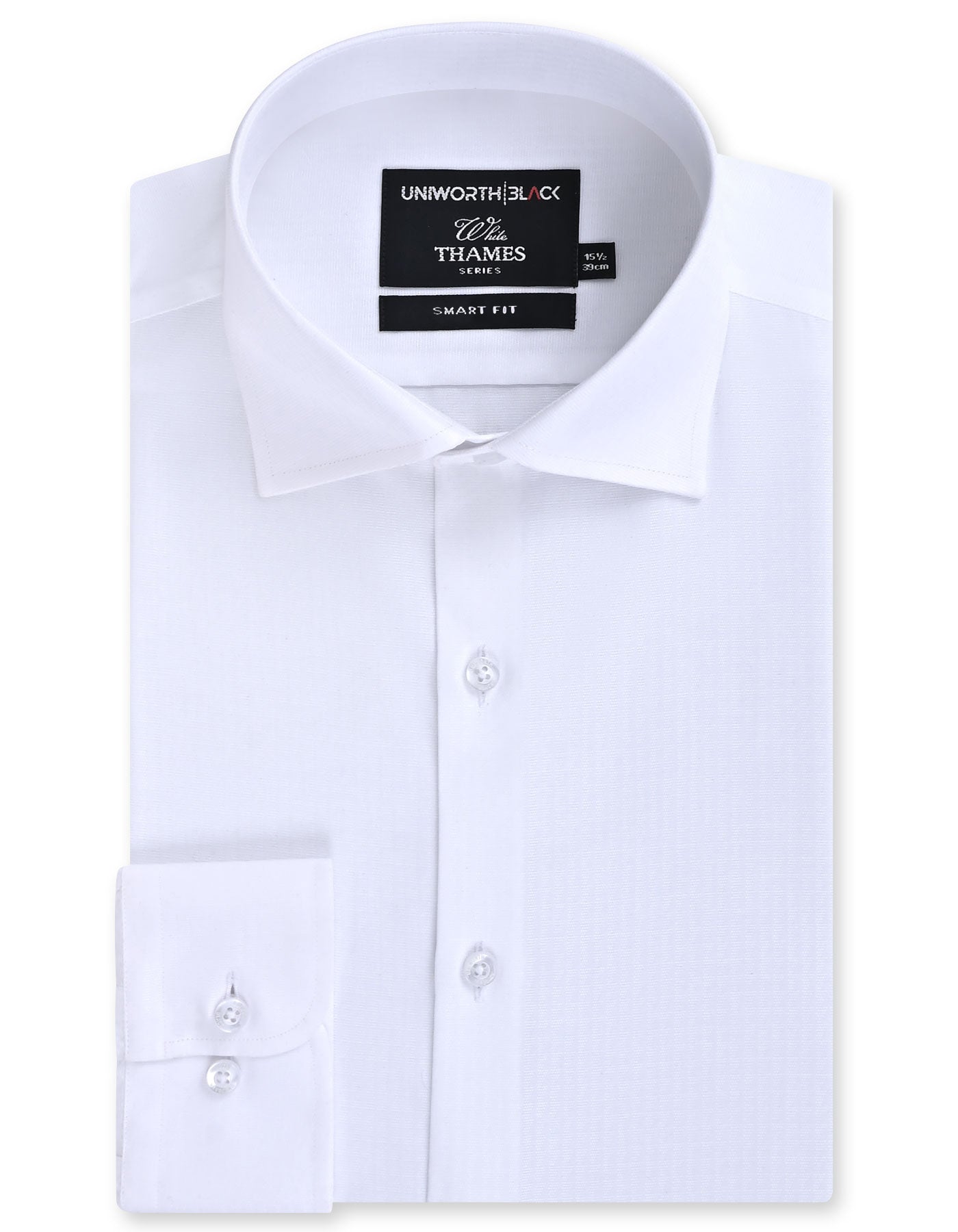 Self White Tailored Smart Fit Shirt FS20499SF-14.5