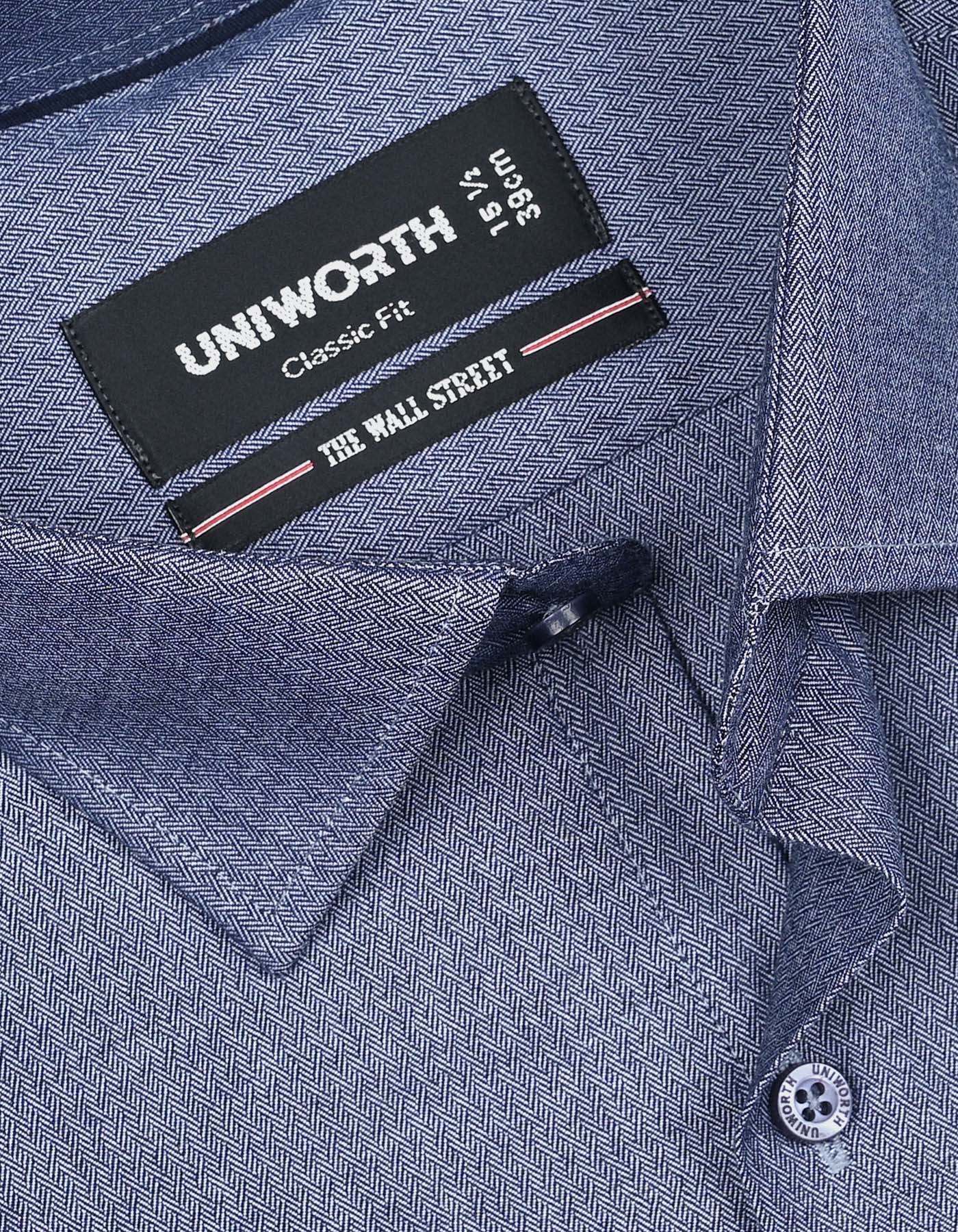 Self Navy Classic Fit Shirt FS20445RF-15