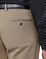 L Khaki Smart Fit Cotton Trouser FTC2549S-38