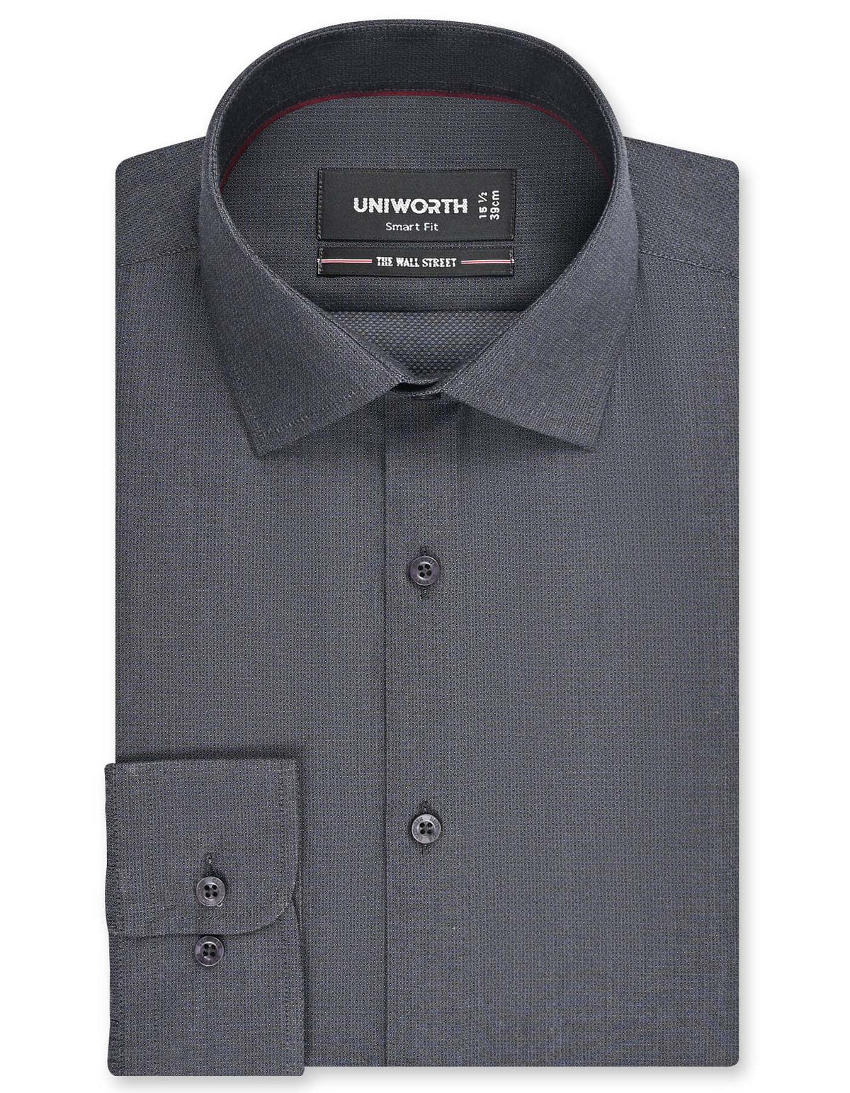 Self Grey Tailored Smart Fit Shirt FS20459SF-14.5