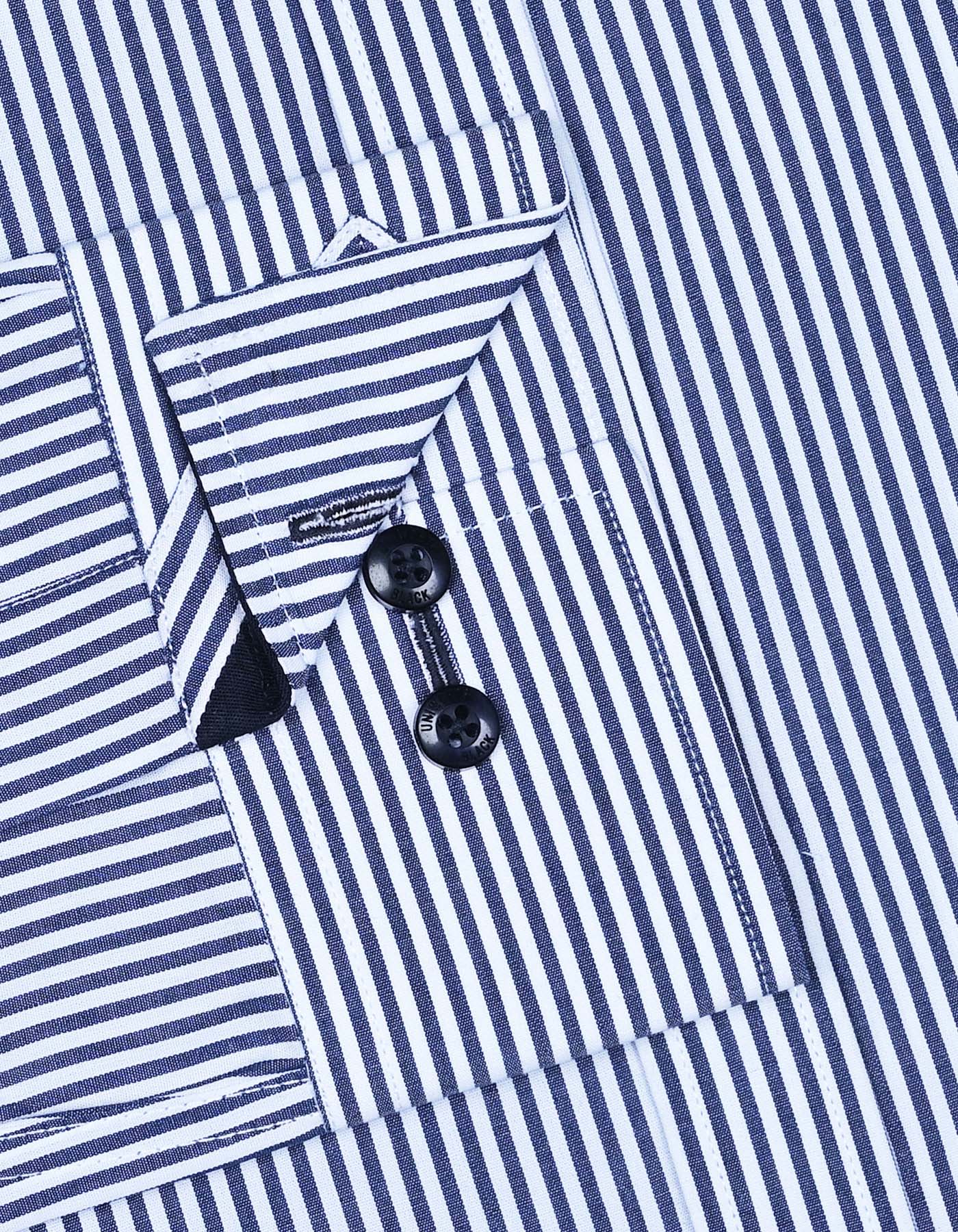 Stripe Navy Classic Fit Shirt FS2871-3RF-15.5