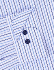 Stripe Blue Tailored Smart Fit Shirt FS2856-1SF-15.5