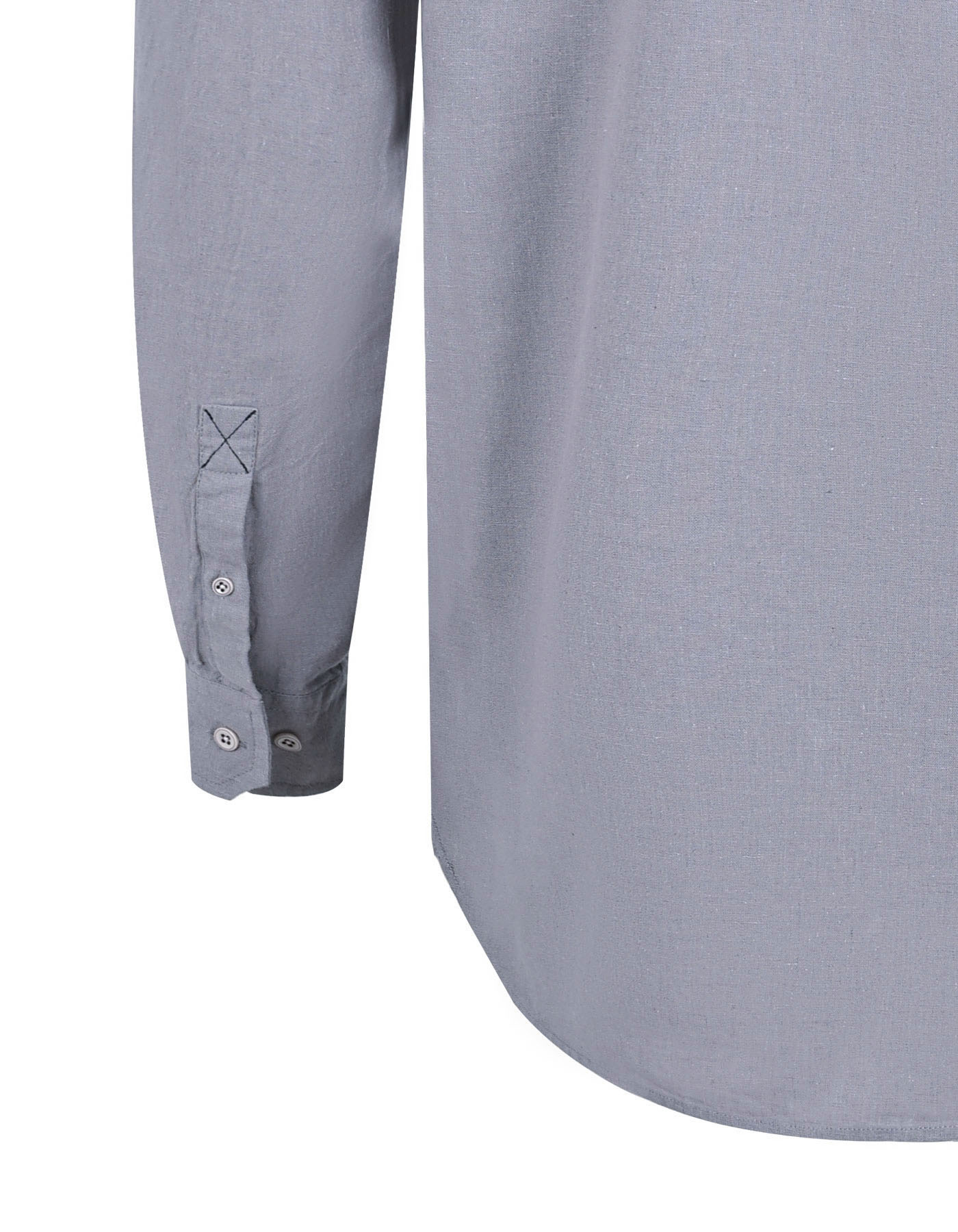 Grey Embriodery Plain Casual Shirt CS2370-1R-XXL