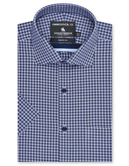 Check D Navy Smart Fit Shirt FS2951SH-14.5