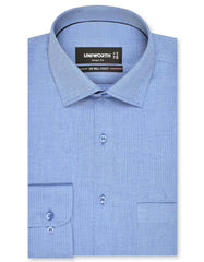 Self Blue Tailored Smart Fit Shirt FS20444SF-14.5