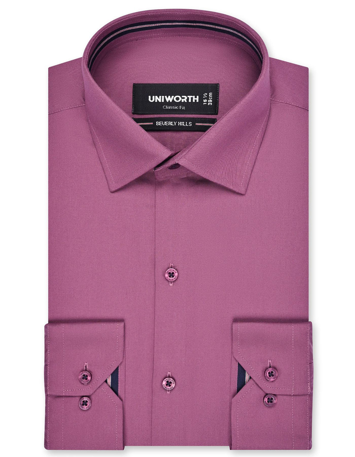 Plain Plum Classic Fit Shirt FS1622-1RF-14.5