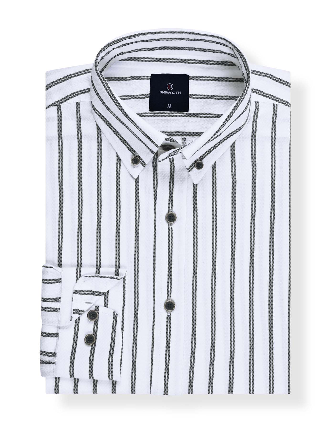 Casual Shirt Woven White S CSW2500 Uniworth CSW2500-S