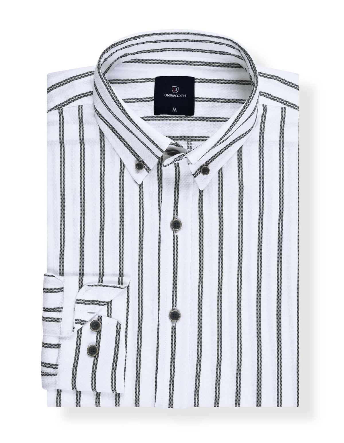 Casual Shirt Woven White S CSW2500 Uniworth CSW2500-S