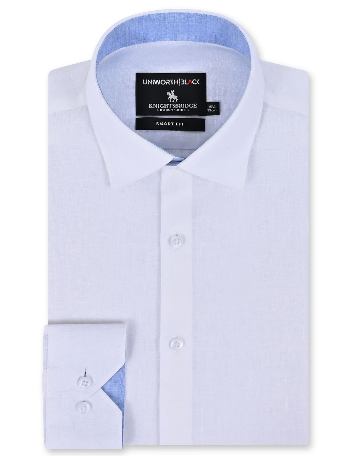 Plain White Tailored Smart Fit Shirt FS2413-2SF-14.5