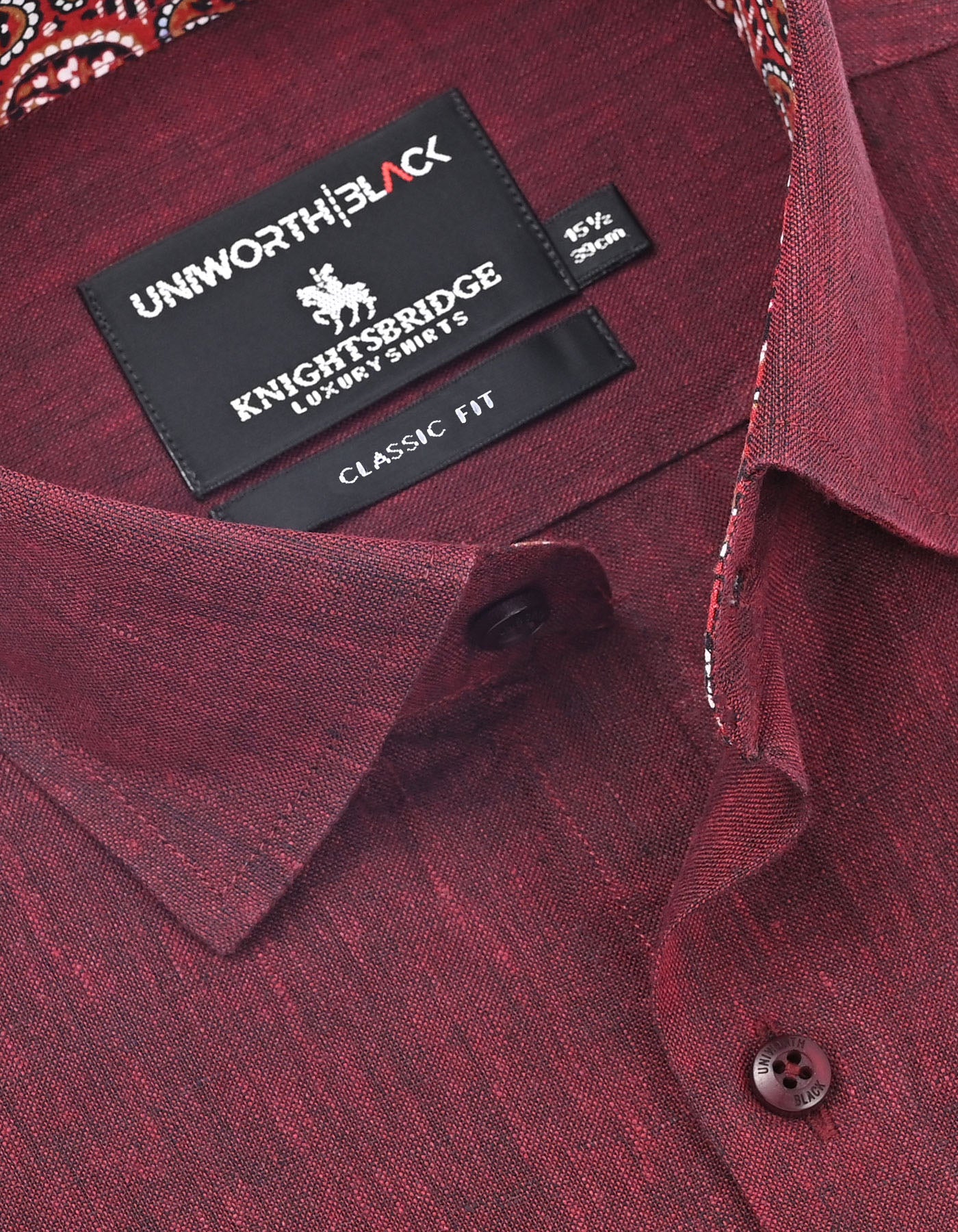 Plain Maroon Classic Fit Shirt FS2423-2RF-15