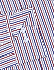 Stripe Maroon Tailored Smart Fit Shirt FS2878-2SF-15.5