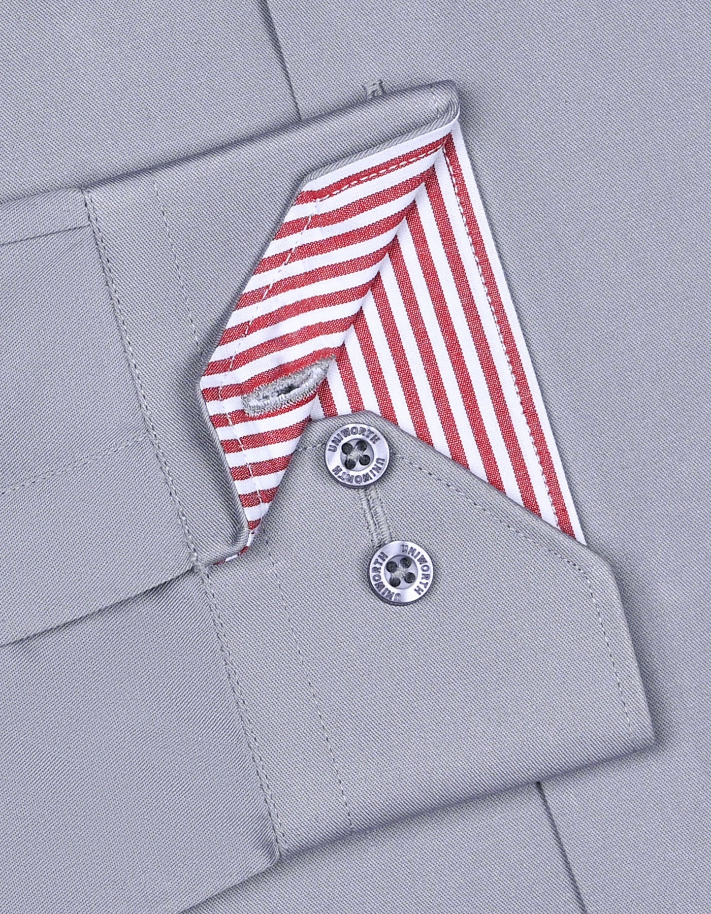 Plain Grey Tailored Smart Fit Shirt FS1409-2SF-15.5