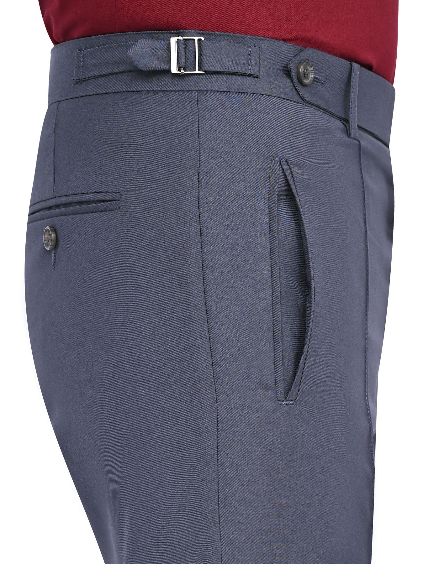 Air Force Blue Plain Formal Trouser Tailored Smart Fit FT503S-32