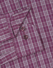 Check Maroon Classic Fit Shirt FS1160RF-15.5