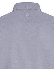 Grey Plain Regular Fit Casual Shirt