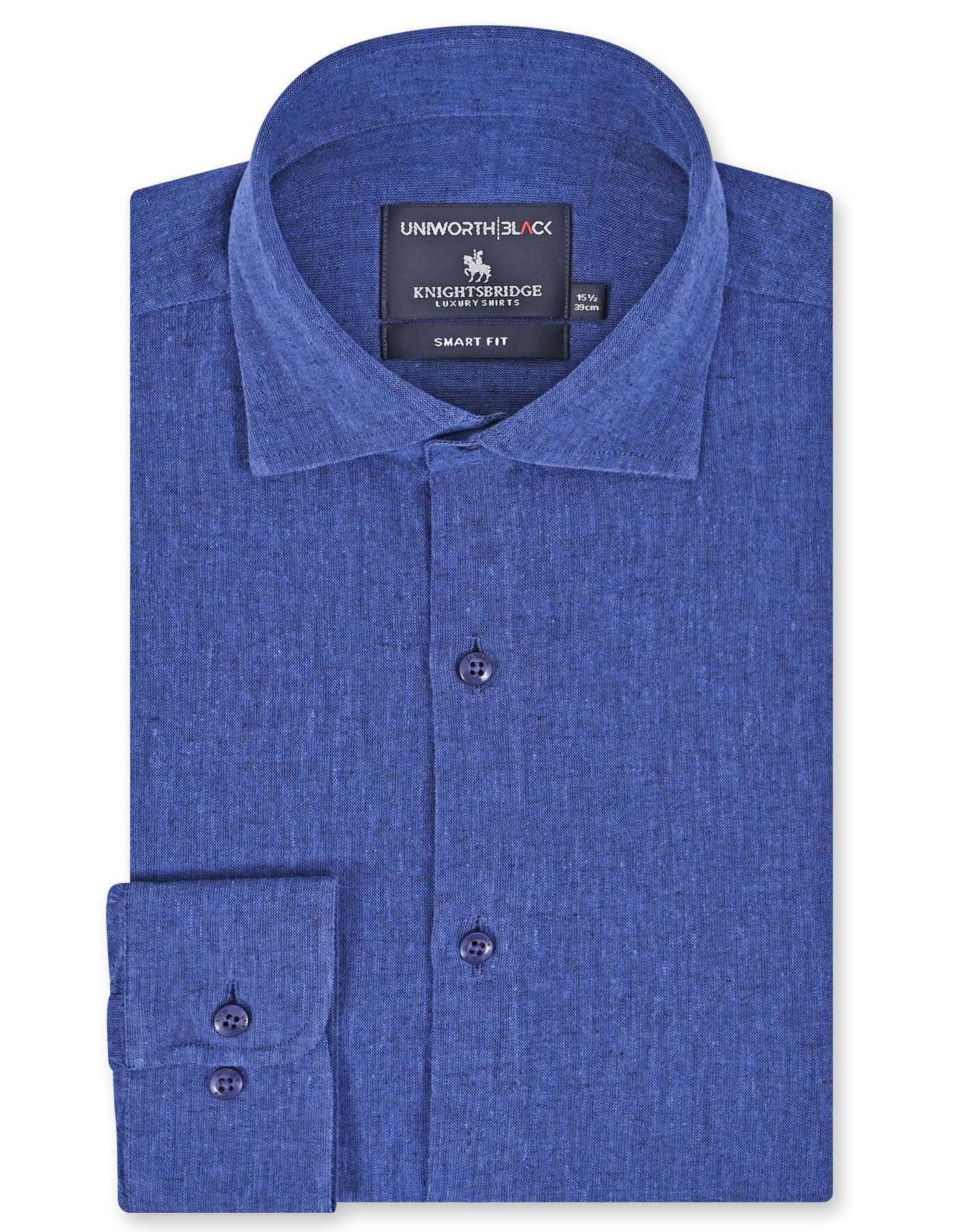 Plain Navy Tailored Smart Fit Shirt FS2408-3SF-14.5