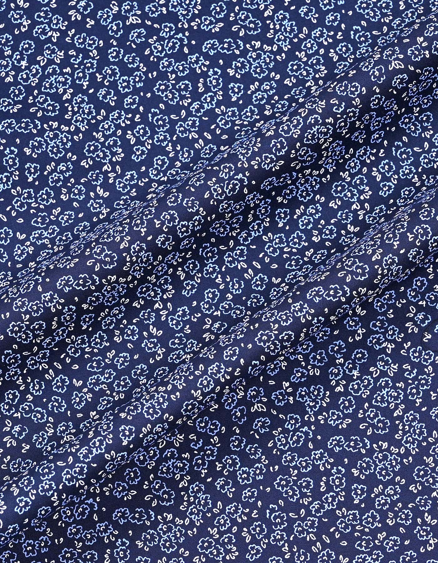 Printed Navy Tailored Smart Fit Shirt FS870-1SF-15