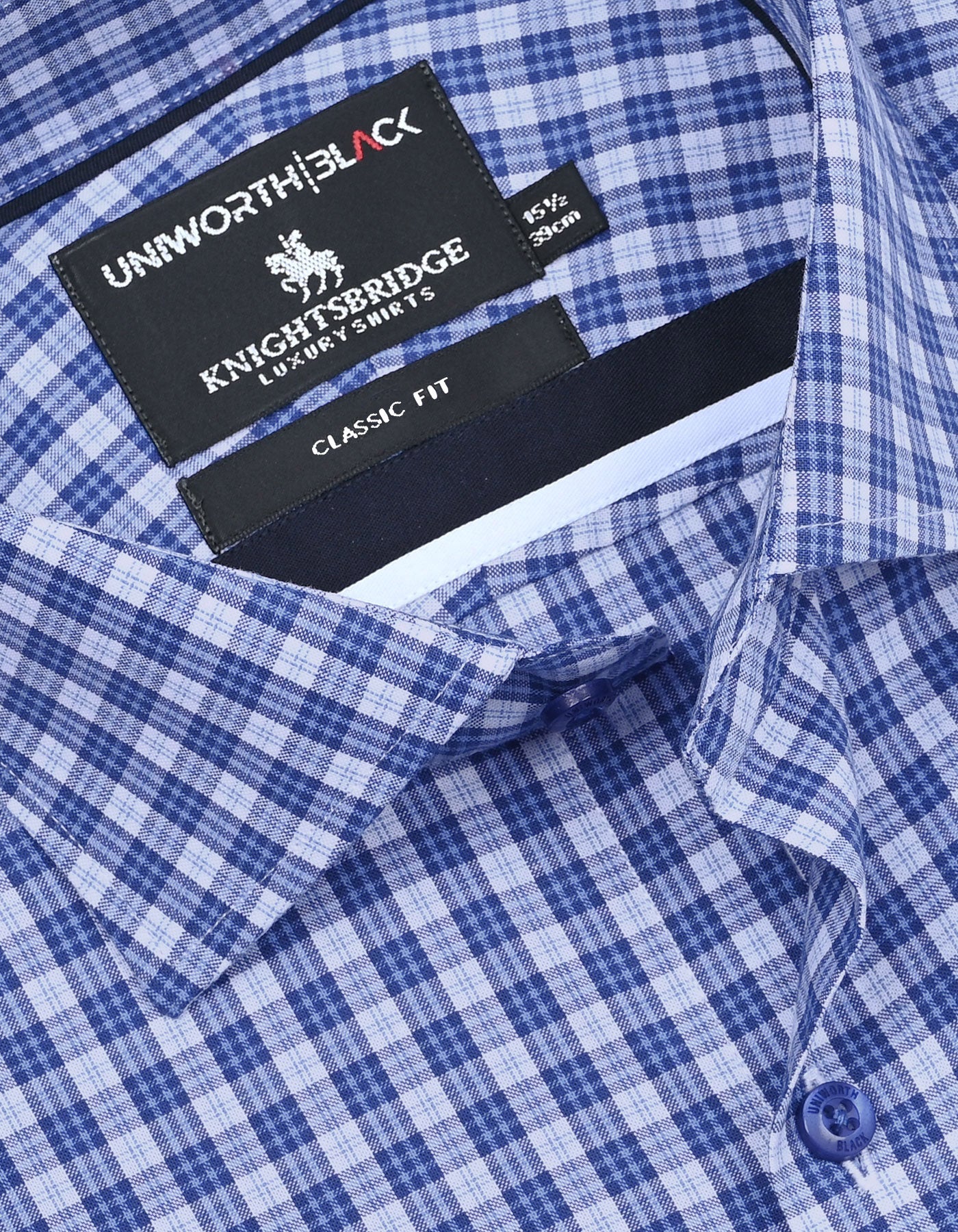 Check Navy Classic Fit Shirt FS2949RH-15