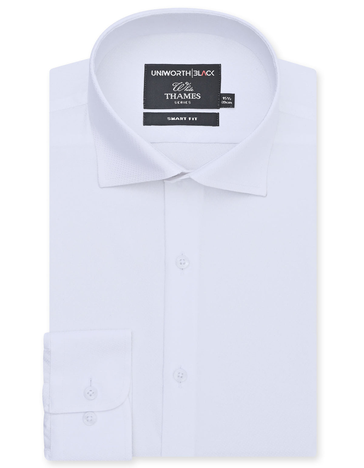Self White Tailored Smart Fit Shirt FS20498SF-14.5