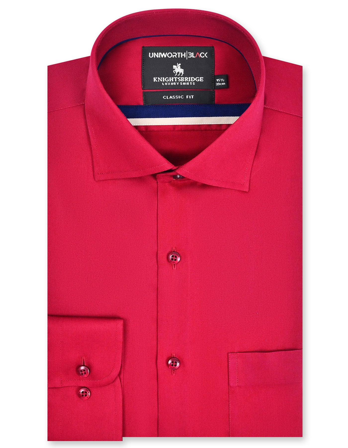 Plain Magenta Classic Fit Shirt FS2359-2RF-14.5