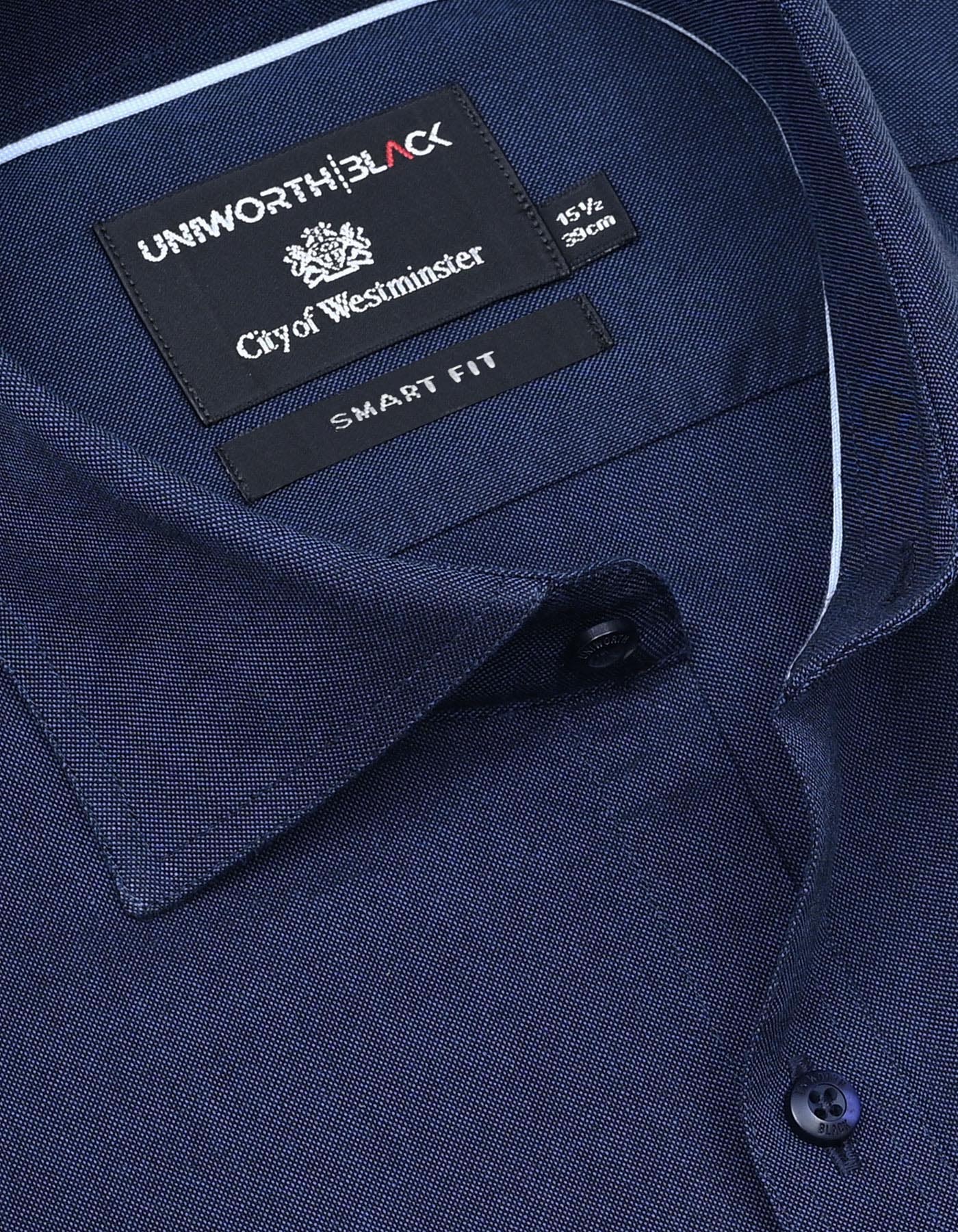 Plain Navy Tailored Smart Fit Shirt FS2298-1SF-15
