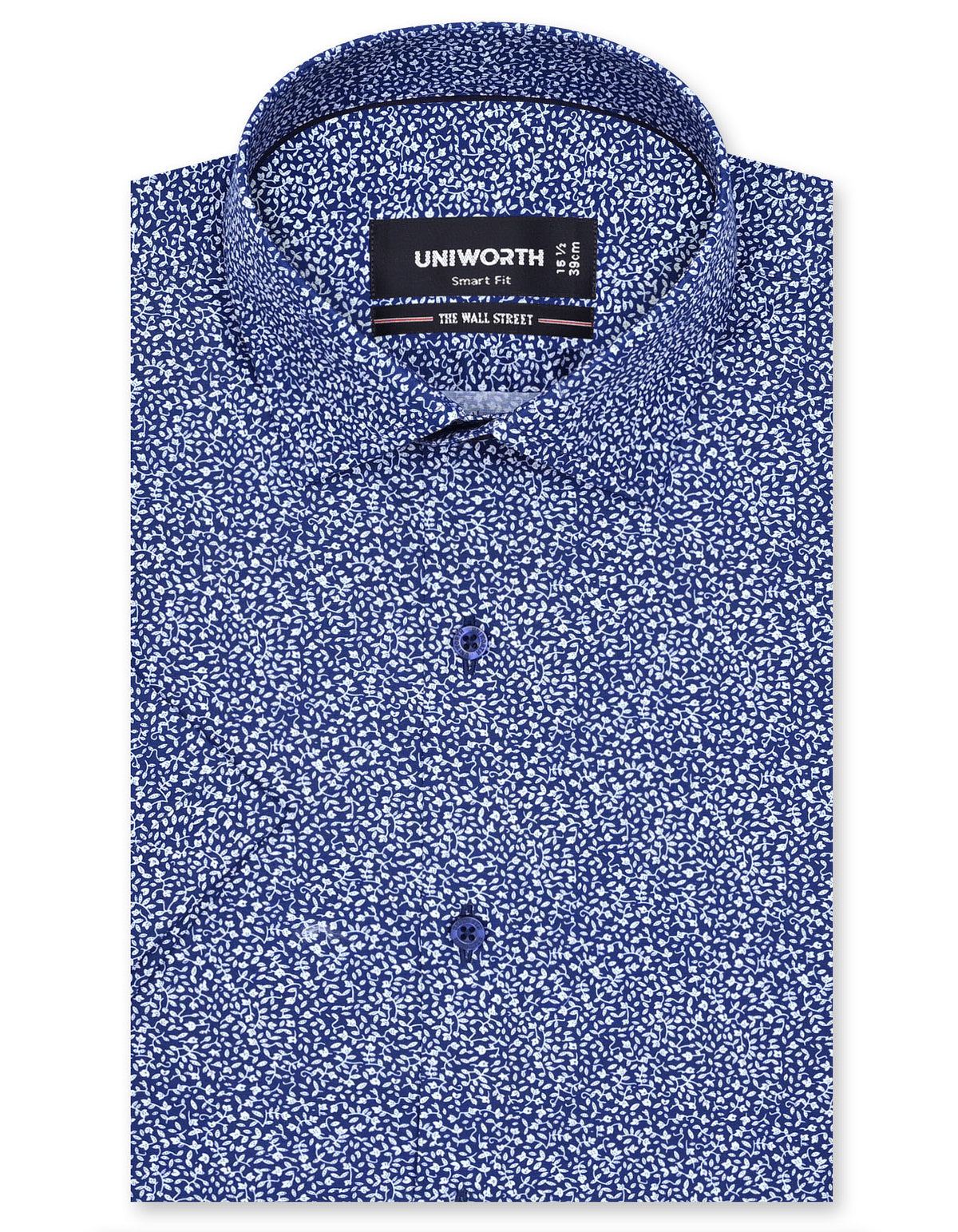 Printed Navy Smart Fit Shirt FS816SH-14.5